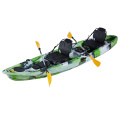 Multy function tandem 2+1 seat fishing kayak with aluminum frame seat in factory price